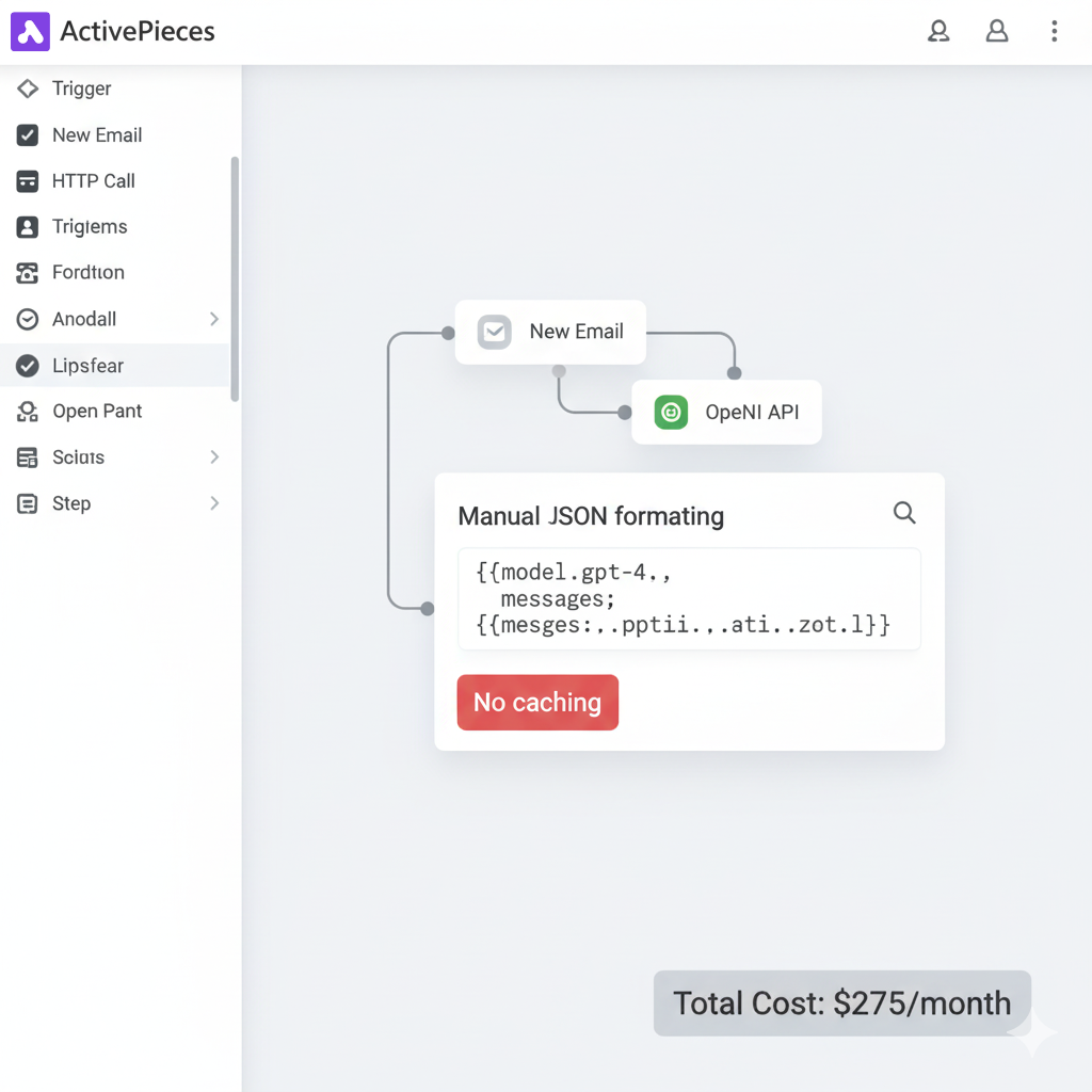 ActivePieces AI workflow attempt