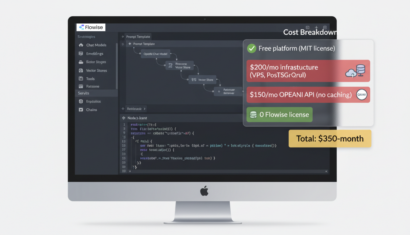 Flowise self-host cost breakdown