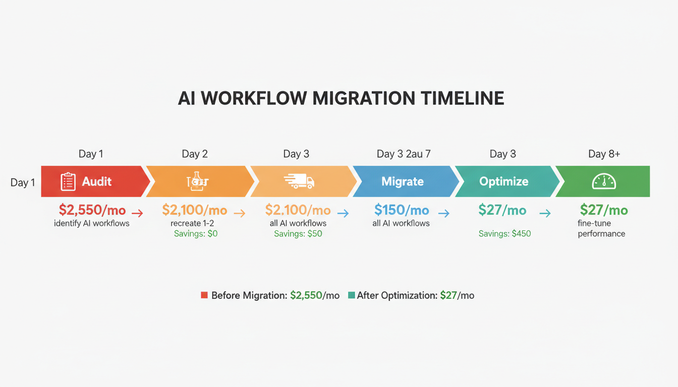 Migration timeline