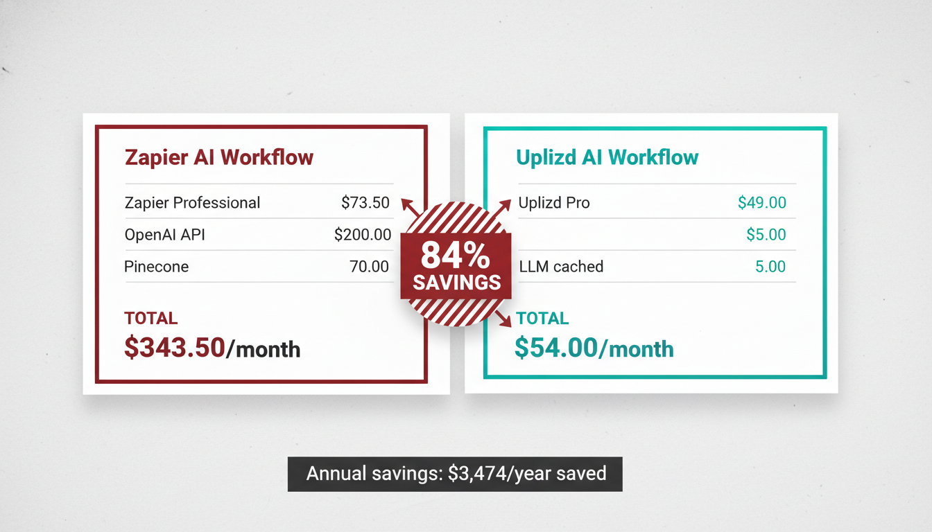 Dramatic cost comparison chart